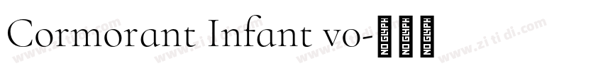 Cormorant Infant v0字体转换